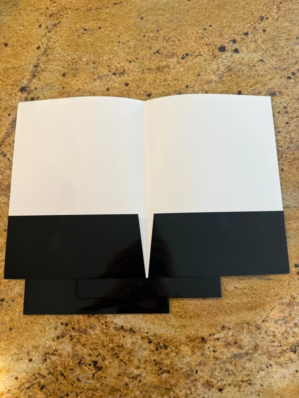 CHANEL Black and White Logo Folder Set of 3